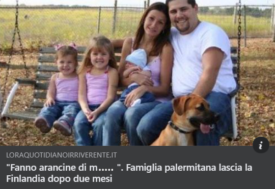 “Arancine di m…., famiglia palermitana lascia la Finlandia”: la risposta ironica