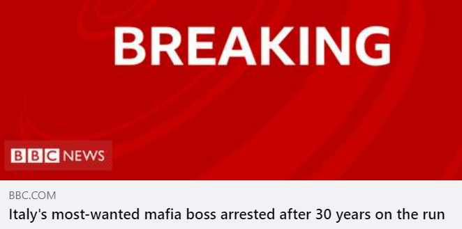 Messina Denaro, arresto in prima pagina sulla stampa estera Messina Denaro, arresto in prima pagina sulla stampa estera