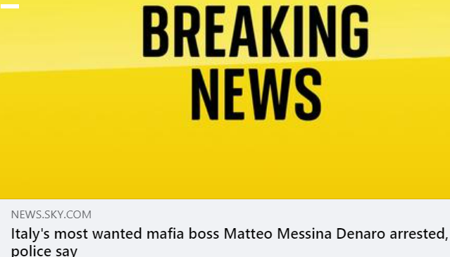 Messina Denaro, arresto in prima pagina sulla stampa estera Messina Denaro, arresto in prima pagina sulla stampa estera