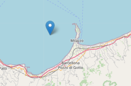 Terremoto al largo della costa siciliana nord orientale: magnitudo 2.9
