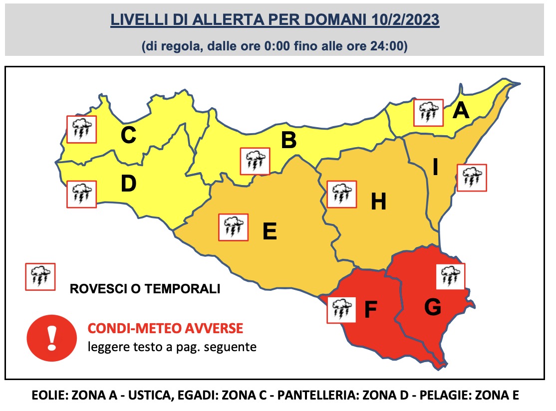 Maltempo, è ancora allerta meteo rossa e arancione in Sicilia: le previsioni