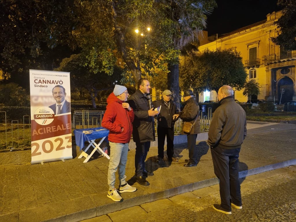 Amministrative Acireale: il tour del candidato Gianluca Cannavò