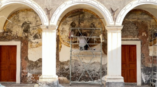 Chiostro di Santa Maria di Gesù, fine lavori restauro: domani la presentazione