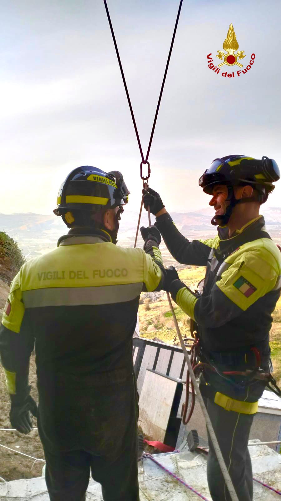 Maltempo a Mineo, conclusa prima fase di messa in sicurezza del cimitero [FOTO]