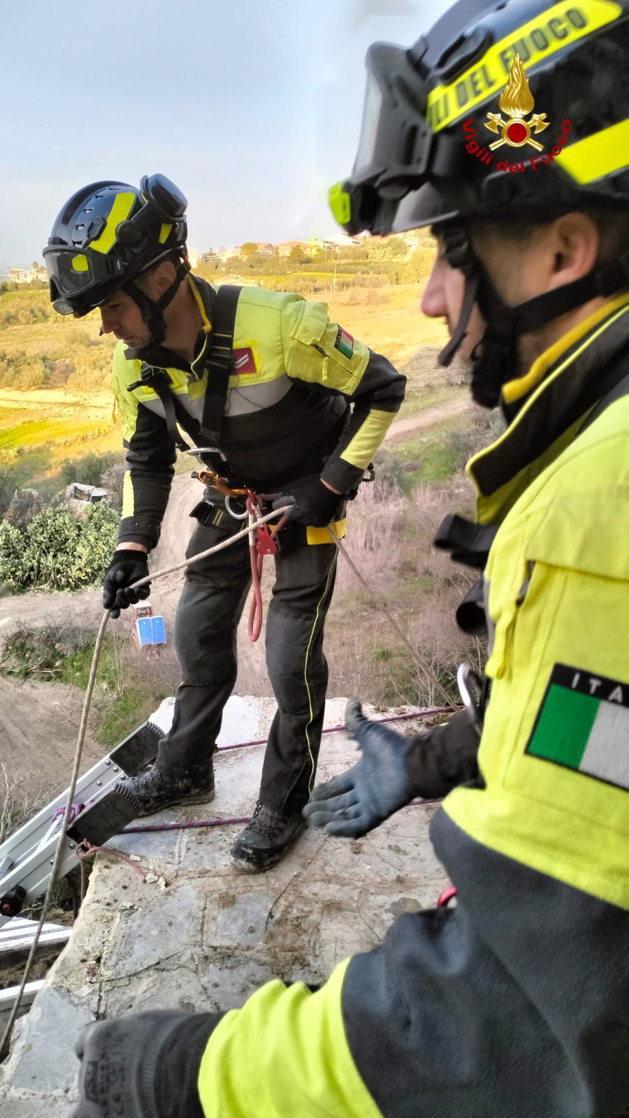 Maltempo a Mineo, conclusa prima fase di messa in sicurezza del cimitero [FOTO]