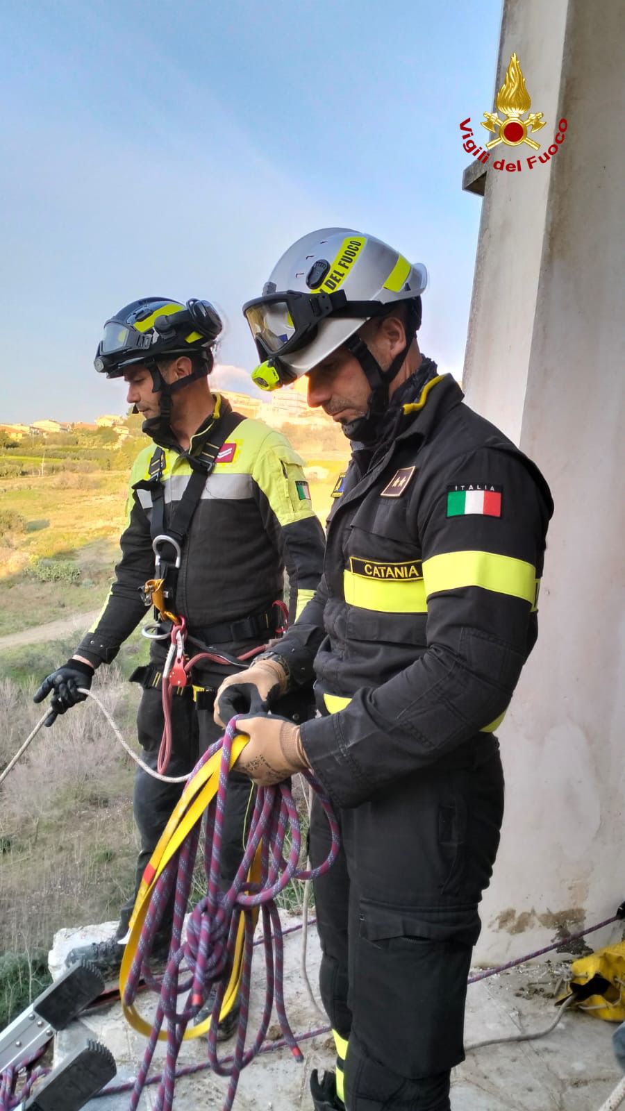 Maltempo a Mineo, conclusa prima fase di messa in sicurezza del cimitero [FOTO]