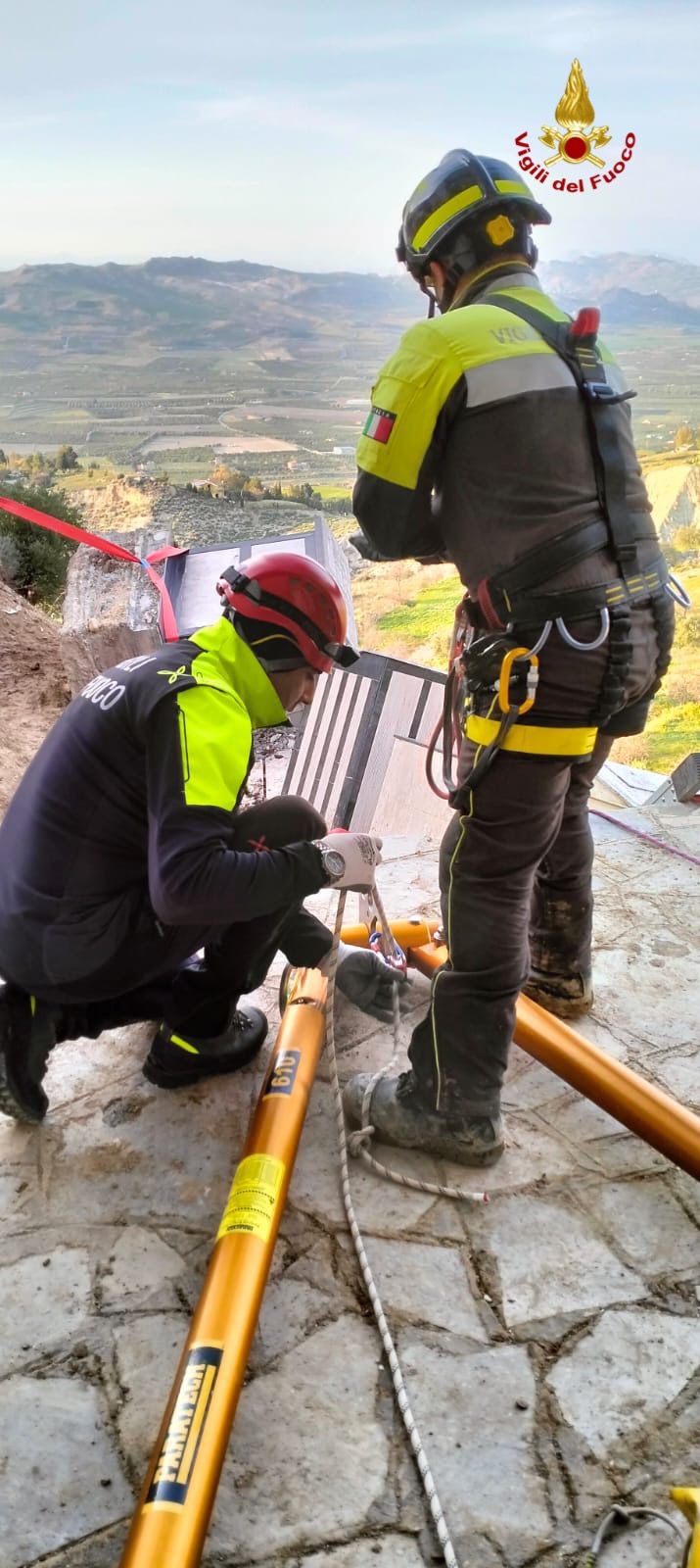 Maltempo a Mineo, conclusa prima fase di messa in sicurezza del cimitero [FOTO]
