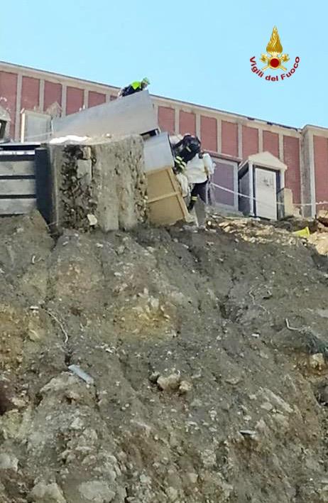 Maltempo a Mineo, conclusa prima fase di messa in sicurezza del cimitero [FOTO]