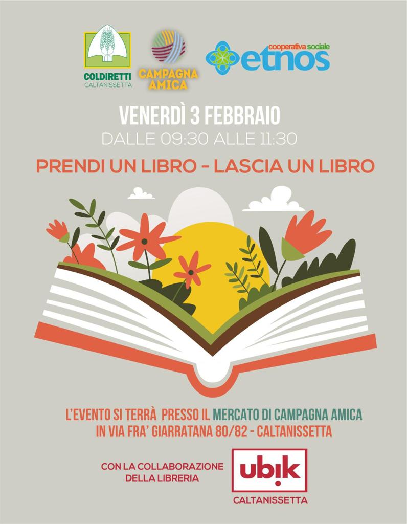 Caltanissetta, dal 3 febbraio via all’iniziativa “Prendi un libro, lascia un libro”