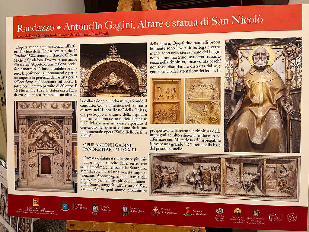 Acireale, le opere dei “Gagini” in mostra al Palazzo Comunale