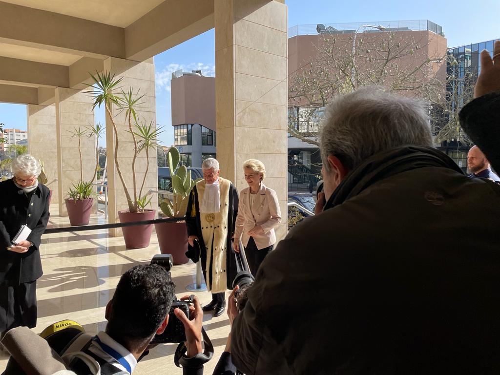 Von der Leyen e Mattarella all'Università di Palermo (2)