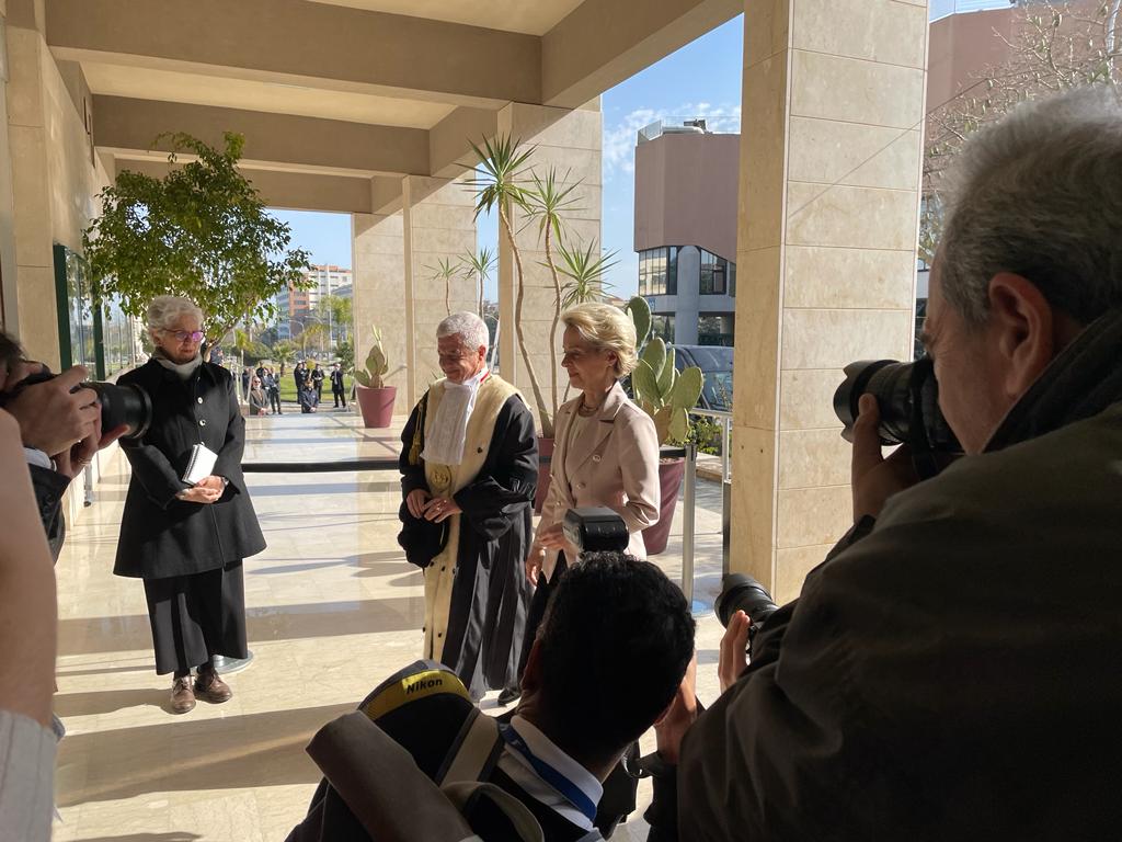 Von der Leyen e Mattarella all'Università di Palermo (2)