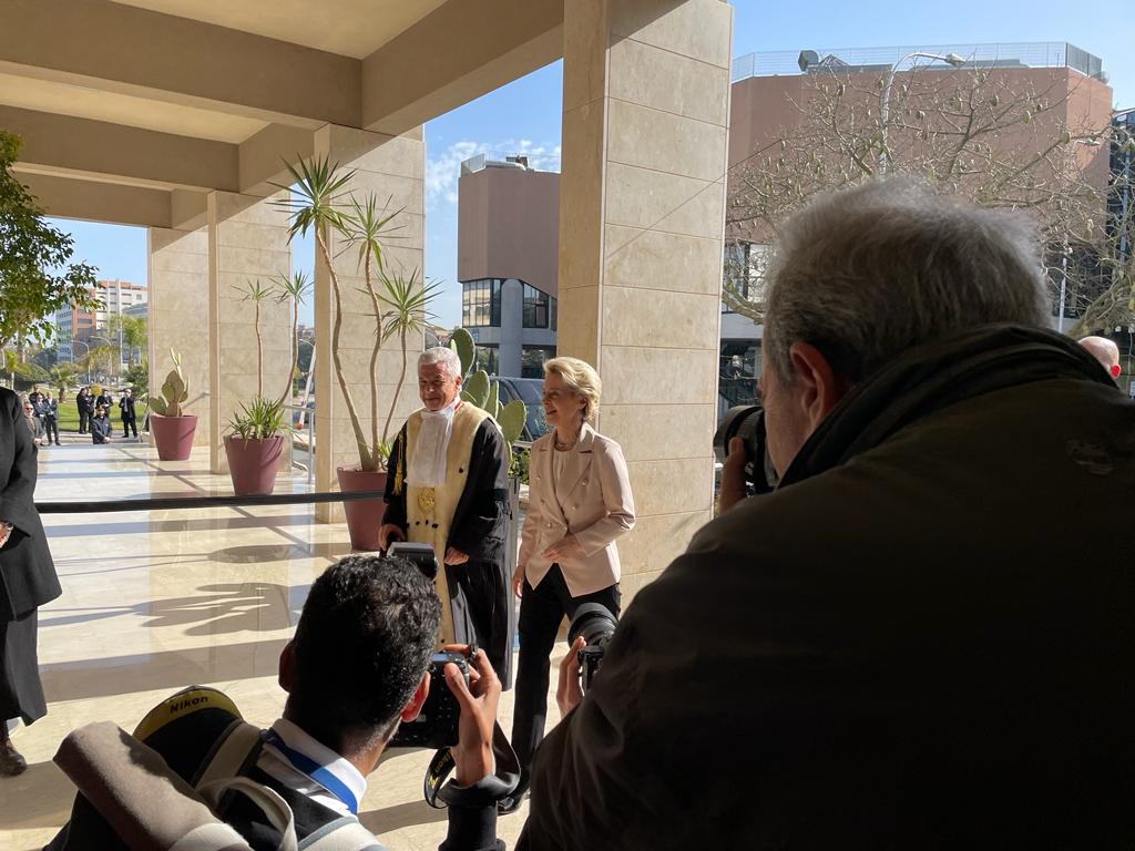 Von der Leyen e Mattarella all'Università di Palermo (2)