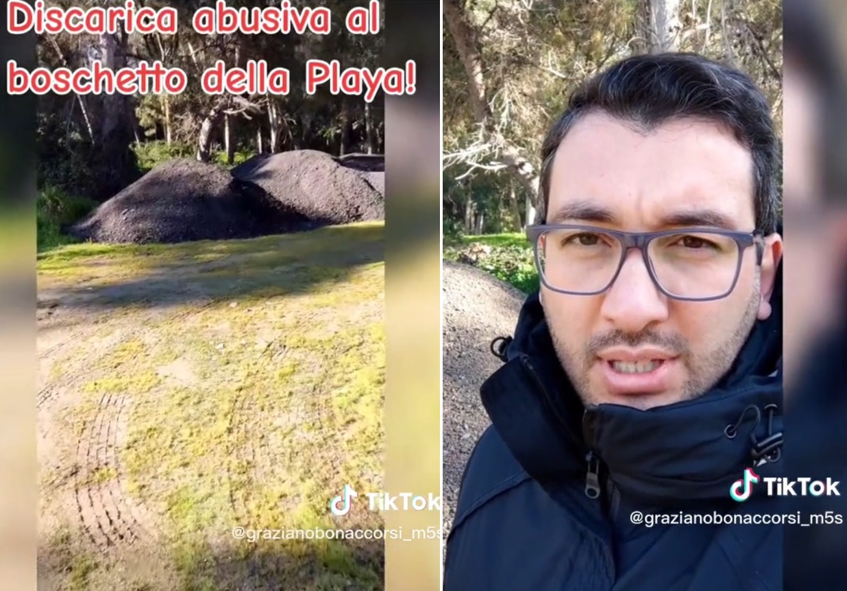 Catania, il boschetto della Playa diventa una discarica, la video denuncia del M5S