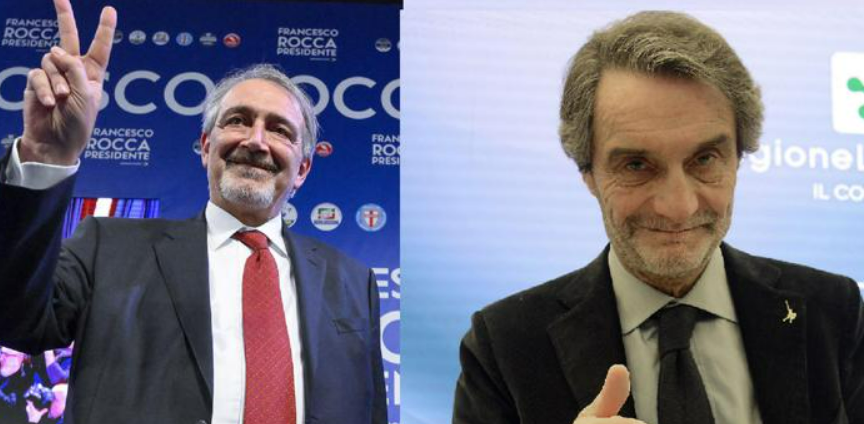 Vittoria del centrodestra alle regionali in Lazio e Lombardia: Fontana bis con il 54%