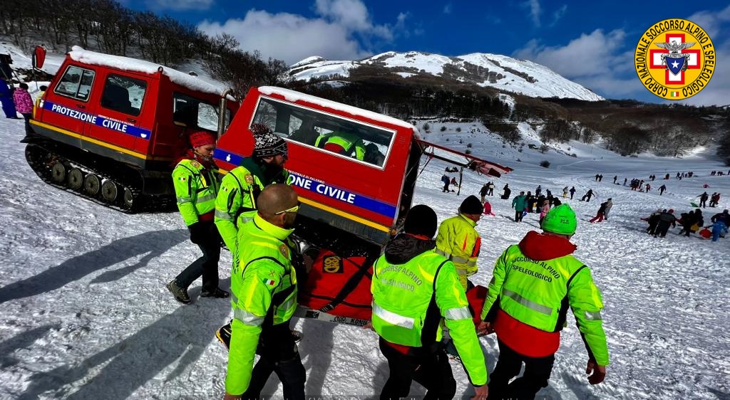 Slittini pirata e cadute sulla neve: weekend di incidenti a Piano Battaglia