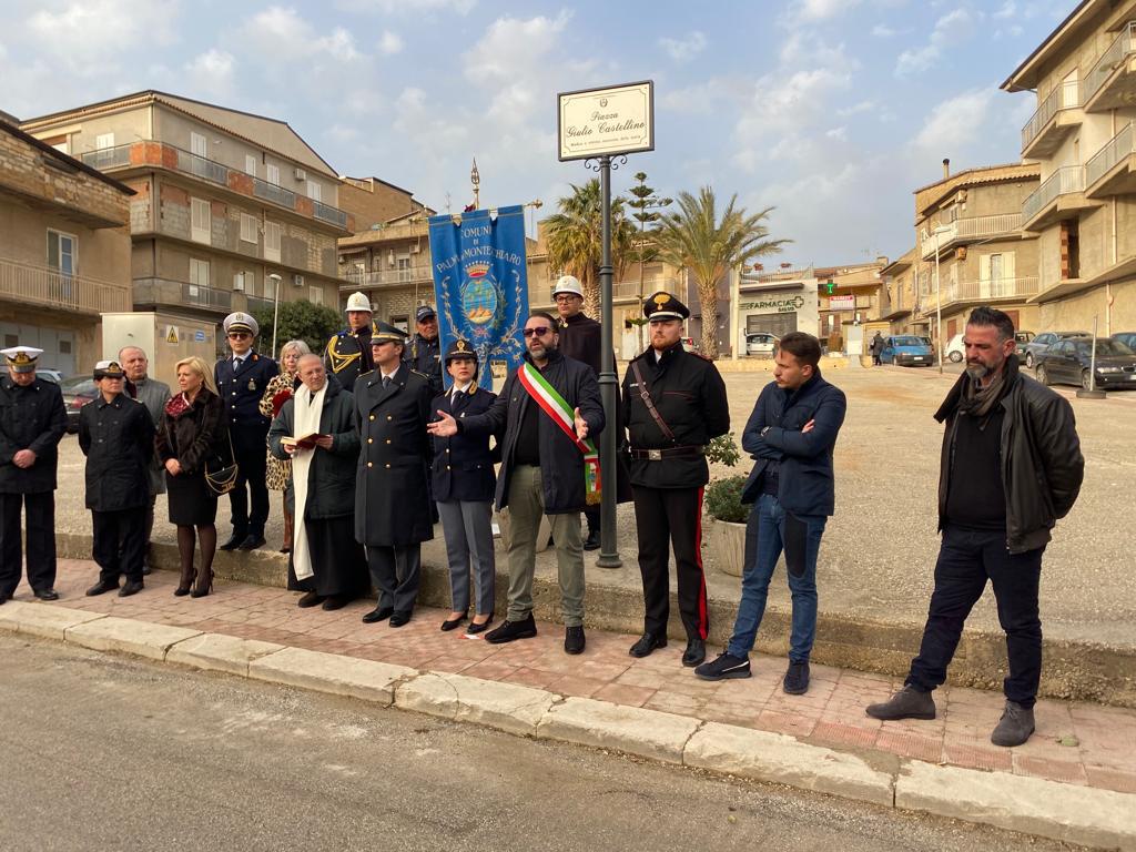 Palma di Montechiaro, una piazza per non dimenticare Giulio Castellino