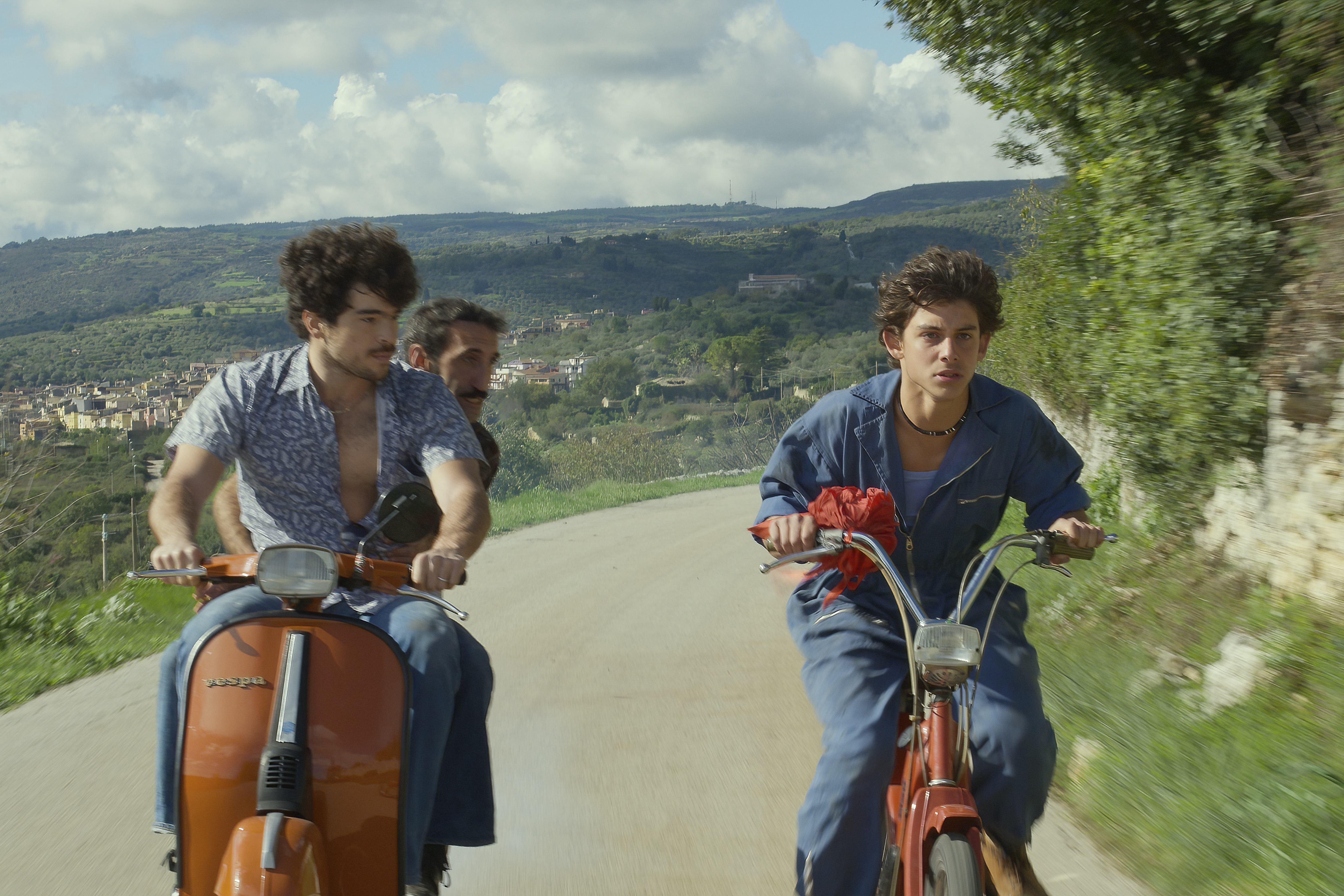 Alessio Simonetti, Giuseppe Lo Piccolo e Samuele Segreto in "Stranizza d'amuri"