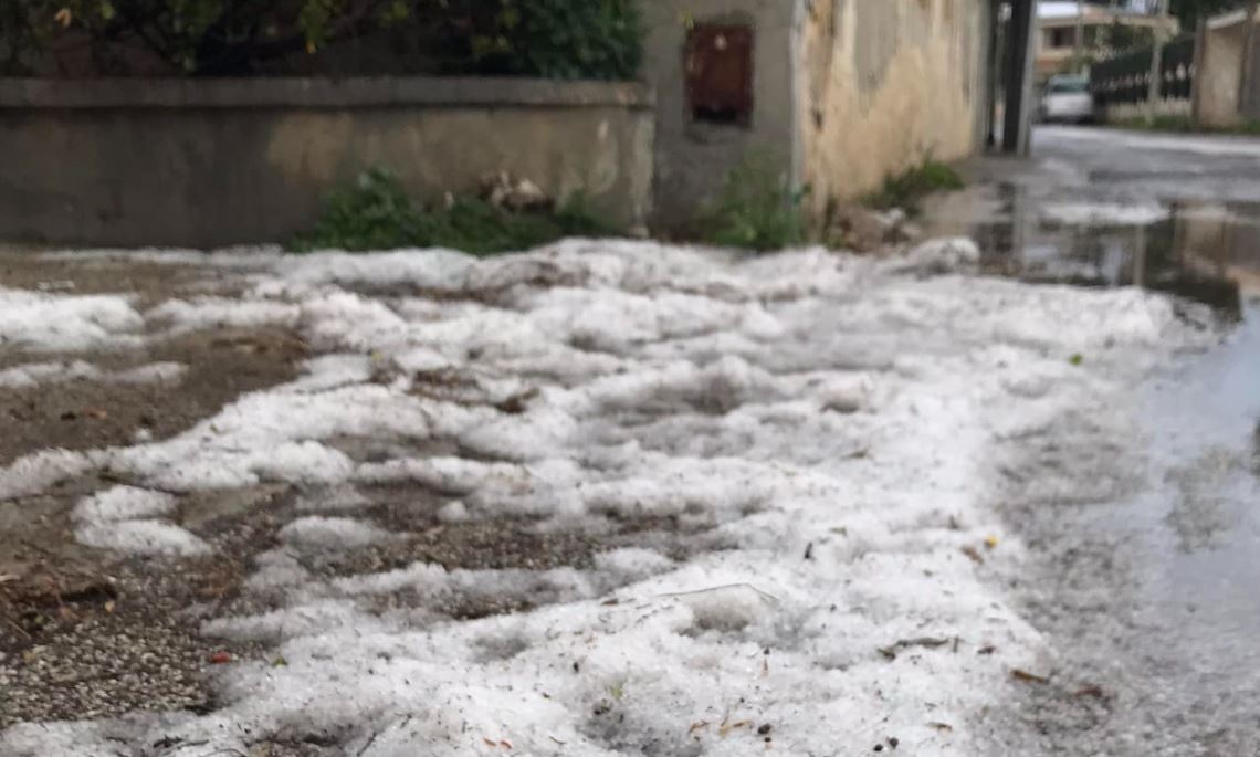 Grandine a Siracusa, maltempo Sicilia 3 marzo 2023