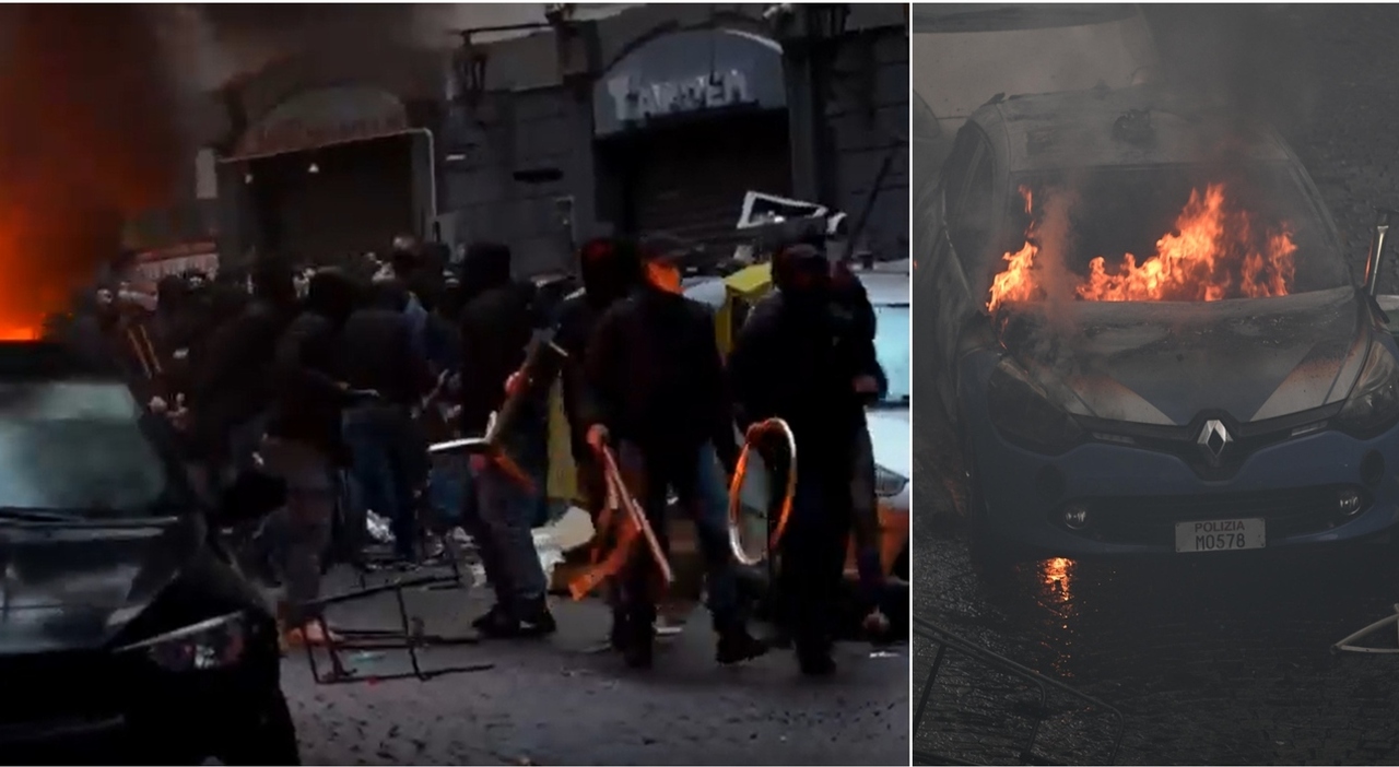 Terrore a Napoli: tifosi tedeschi dell’Eintracht devastano la città