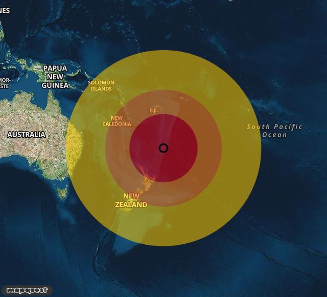 Sisma potente vicino l’Australia: evacuazioni e allerta tsunami