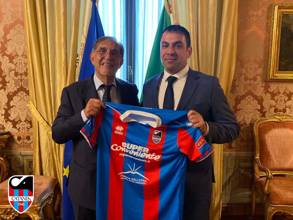 Il Catania a Palazzo Giustiniani: Pelligra posa con La Russa
