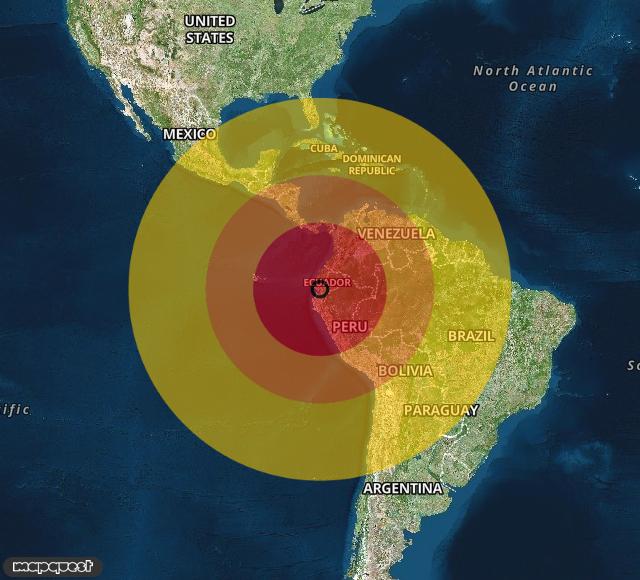Trema l’Ecuador: violentissimo terremoto magnitudo 6.9