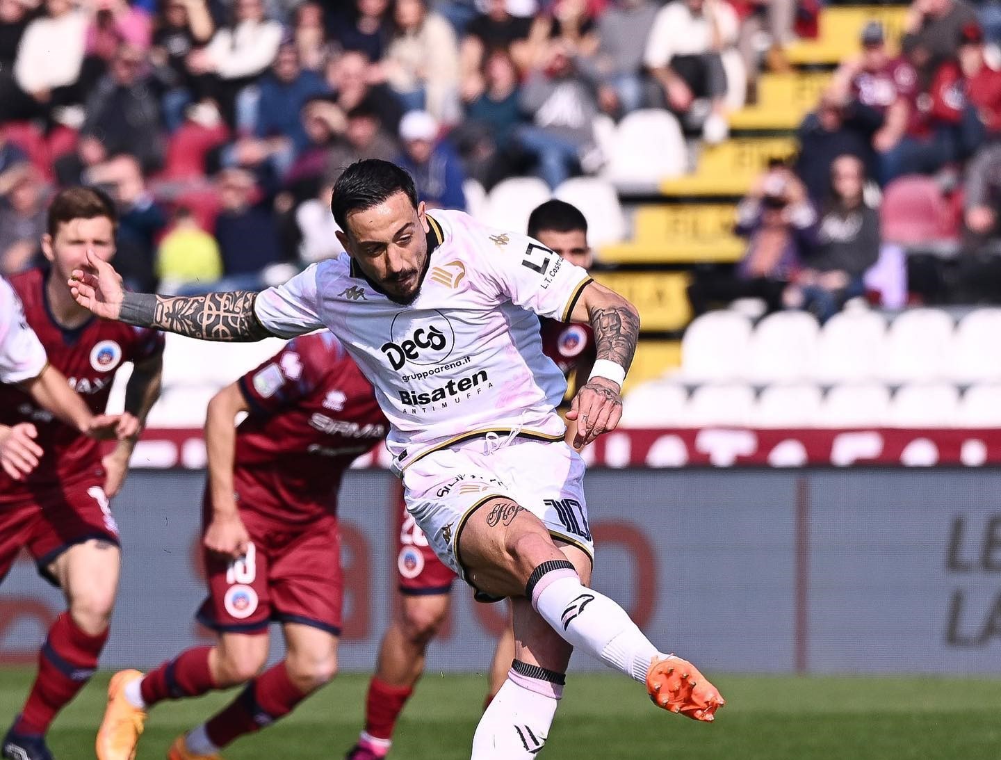 Cittadella-Palermo 3-3, doppietta Di Mariano: quinto pareggio consecutivo per i rosanero