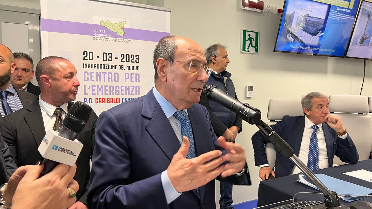 Catania, Schifani inaugura nuovo Pronto soccorso dell’ospedale Garibaldi