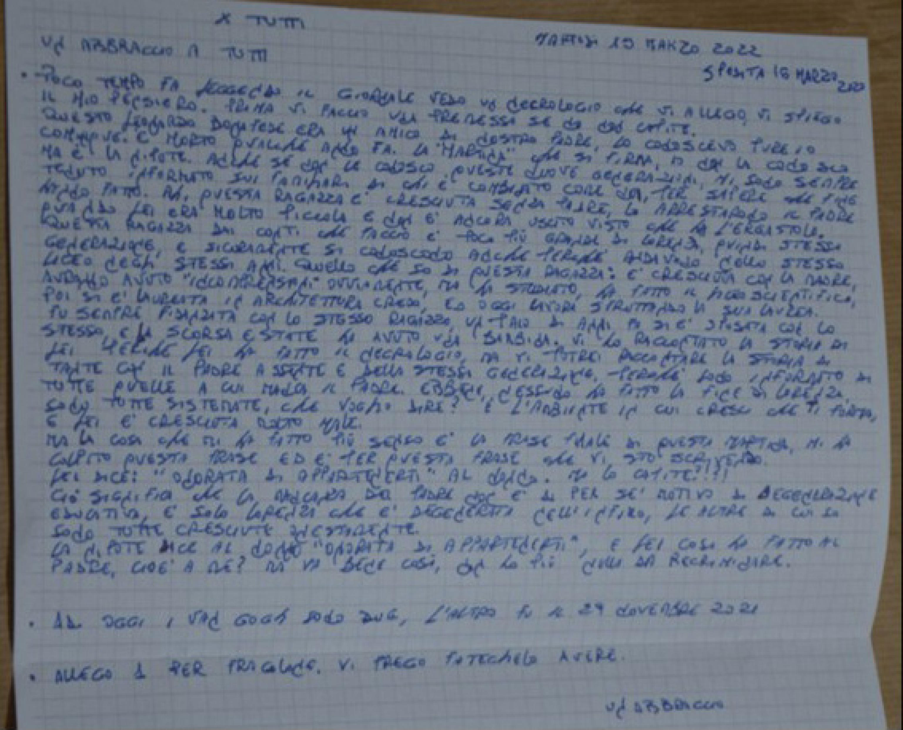 Galleria foto 'Messina Denaro, ecco i pizzini del boss e di Rosalia: gli ordini, i segnali e i nomi in codice' - foto 5