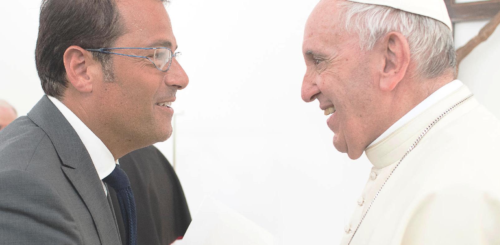 “Senza paura non ci saremmo”,  l’incontro tra Salvo Noè e il Papa