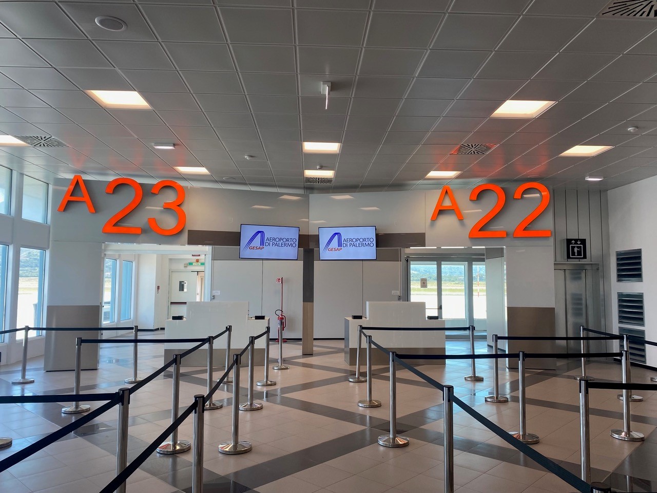 Palermo, una nuova area extra Schengen in aeroporto