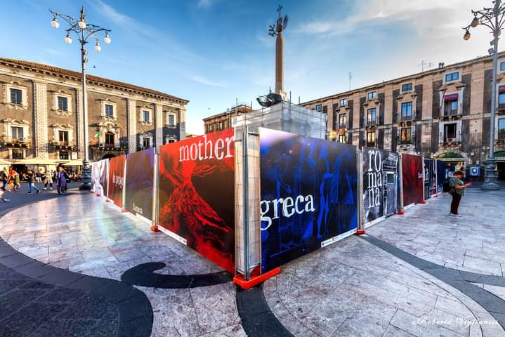 Catania, restauro fontana dell’Elefante: attorno pannelli del maestro di Street Art