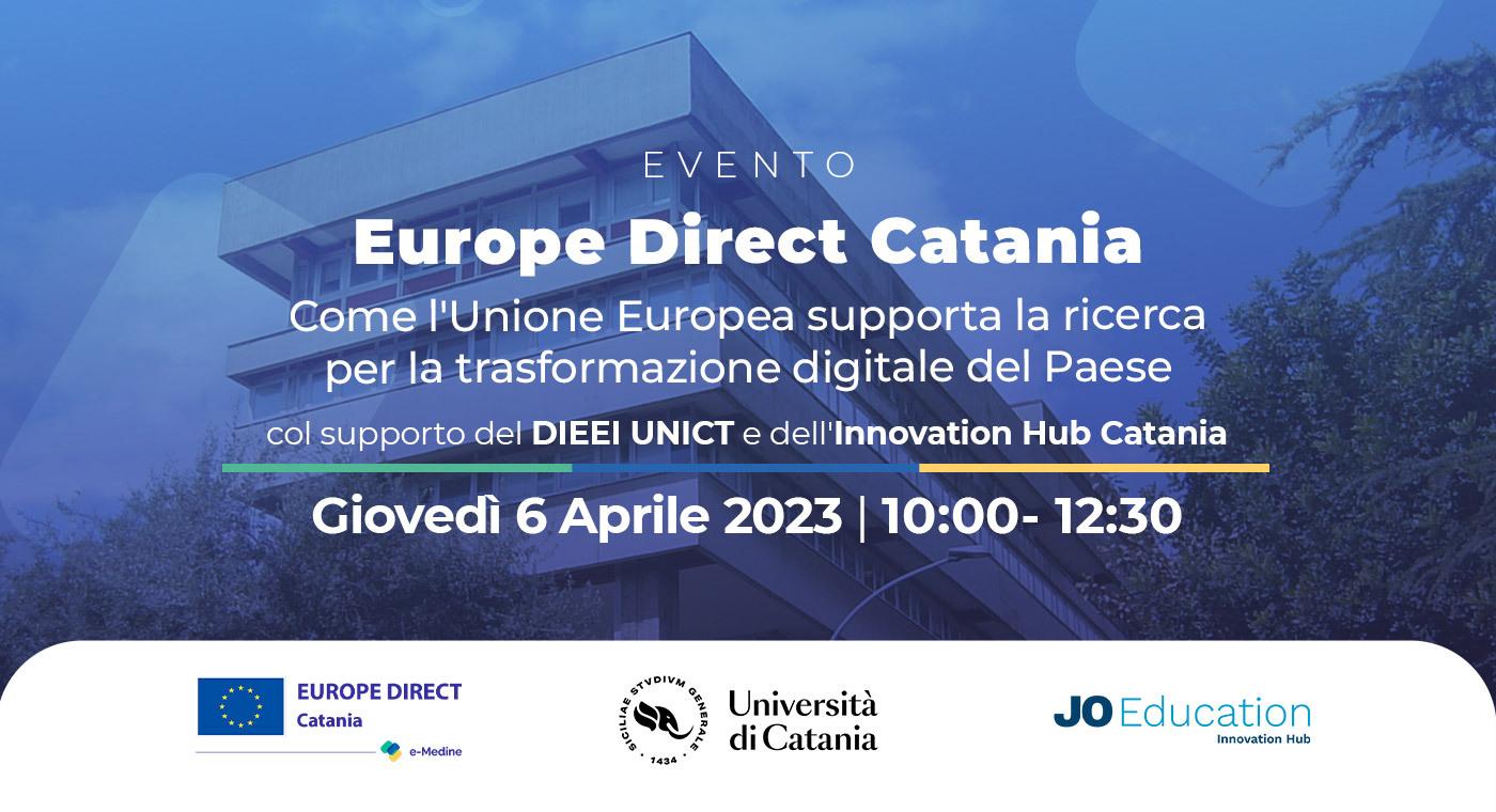Europe Direct Catania: “Come l’UE supporta la ricerca per la trasformazione digitale del Paese”
