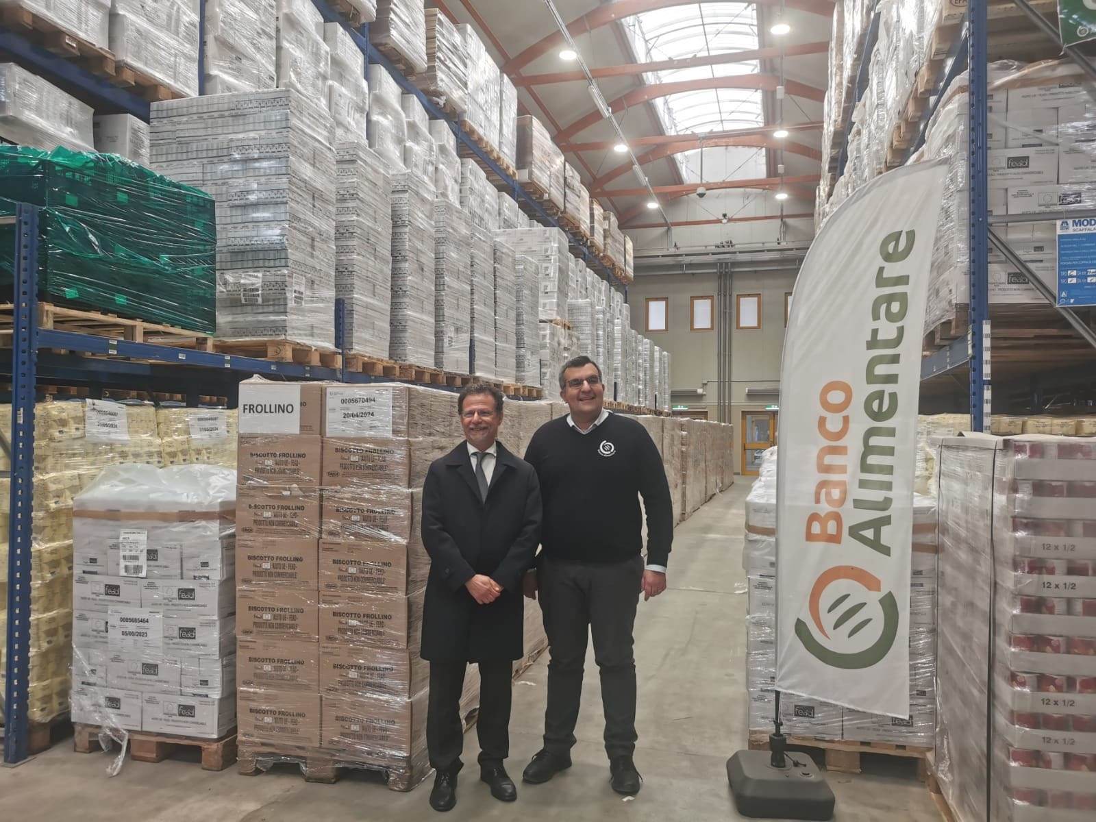 Il Magnifico Rettore Priolo visita il magazzino del Banco Alimentare della Sicilia