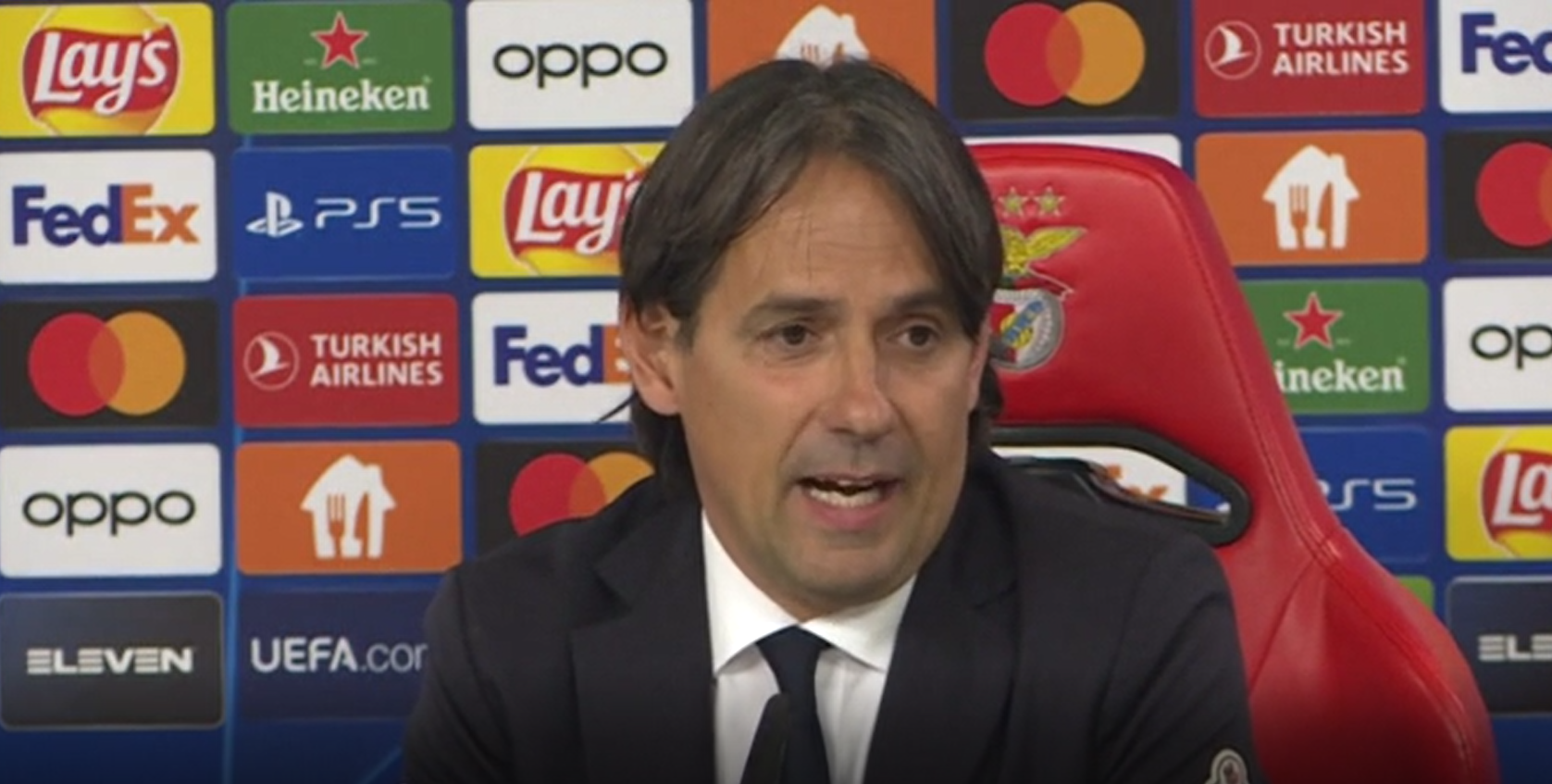 Champions, Inzaghi: “L’Inter farà una grande partita contro il Benfica”