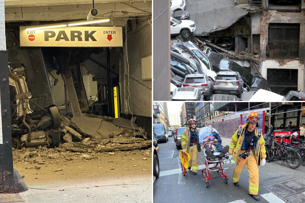 Crolla un garage a Manhattan: un morto e quattro feriti, le immagini del disastro