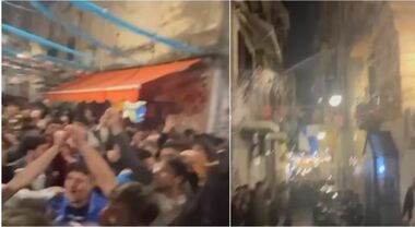 Napoli: esasperata dai tifosi festanti in strada gli getta addosso candeggina