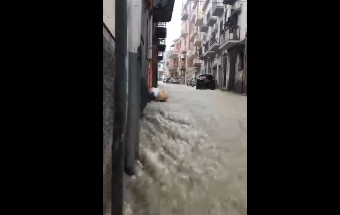Maltempo a Palermo e provincia, 31 maggio, esondazione torrente a Carini