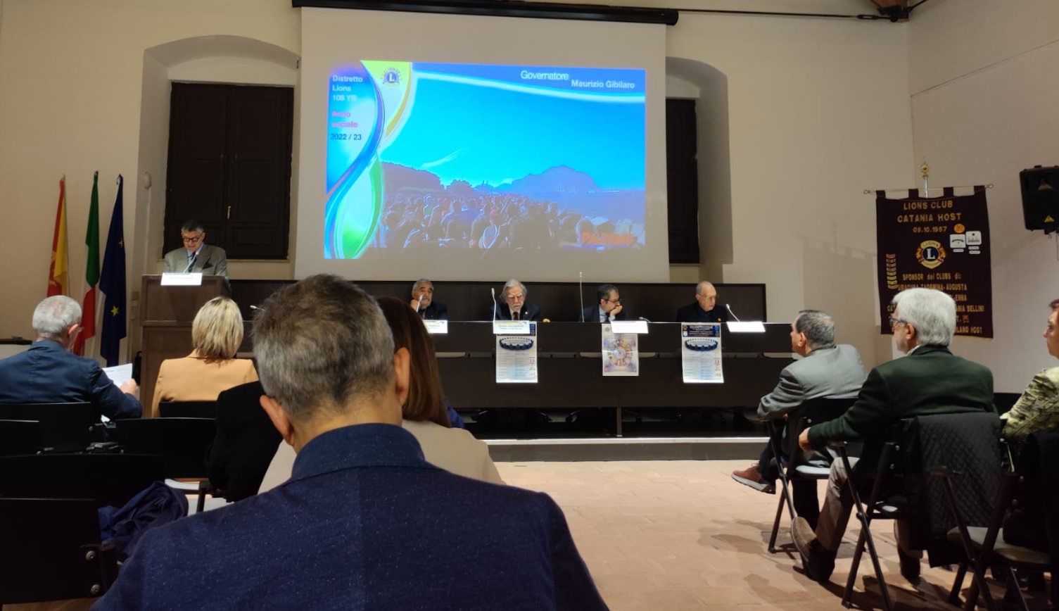 Il sistema economico-plurale del Catanese, a Palazzo della Cultura il meeting Lions – VIDEO