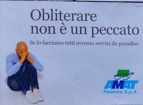 Amat, “Obliterare non è peccato”: l’opposizione boccia la campagna del Comune di Palermo
