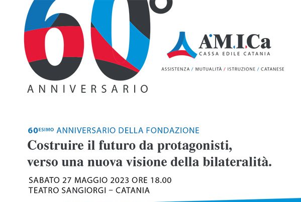 Sessant’anni di Cassa edile, sabato a Catania grande cerimonia al teatro Sangiorgi