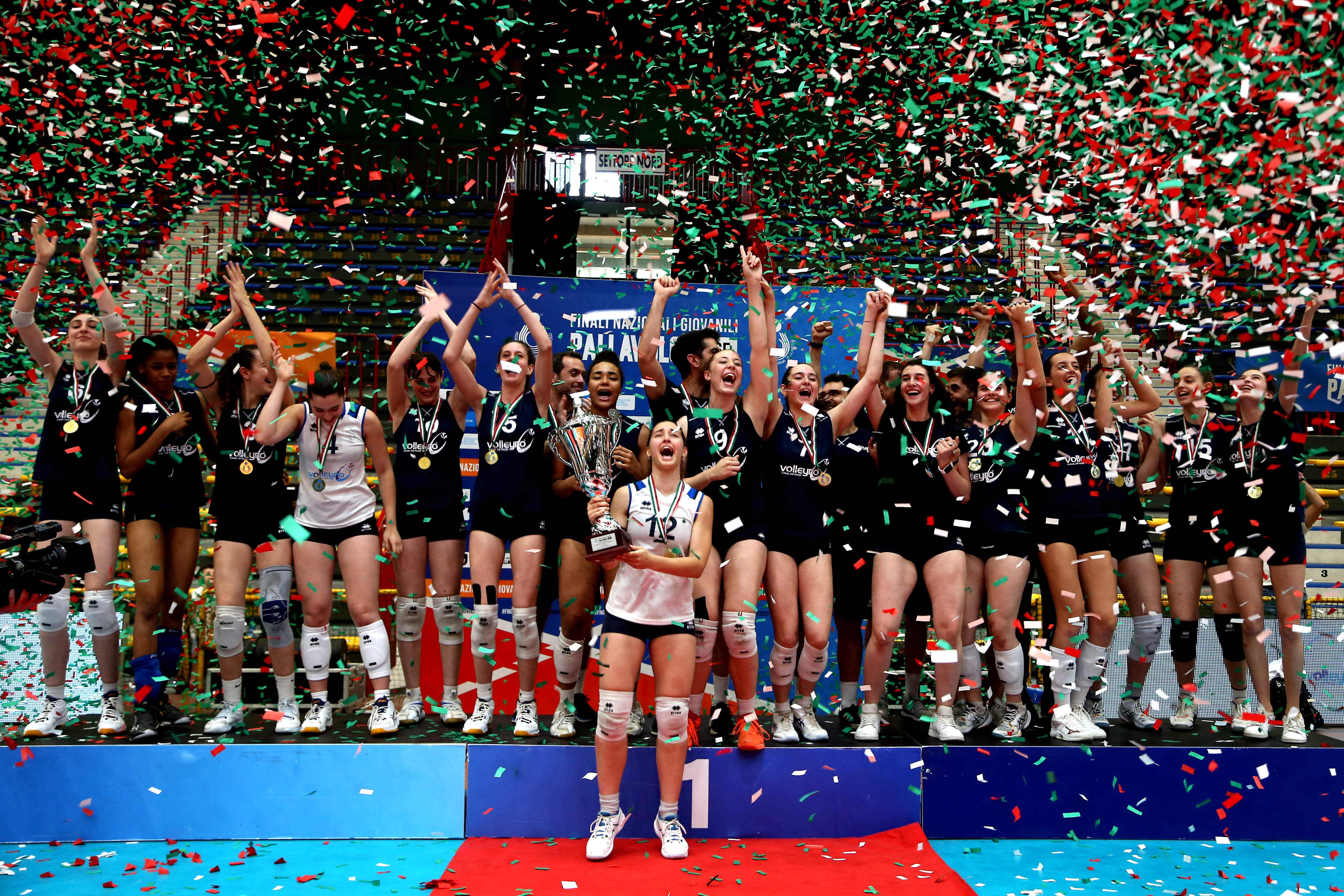 Pallavolo, finali scudetto under 16 a Catania: Volleyrò Casal de Pazzi Roma campione d’Italia