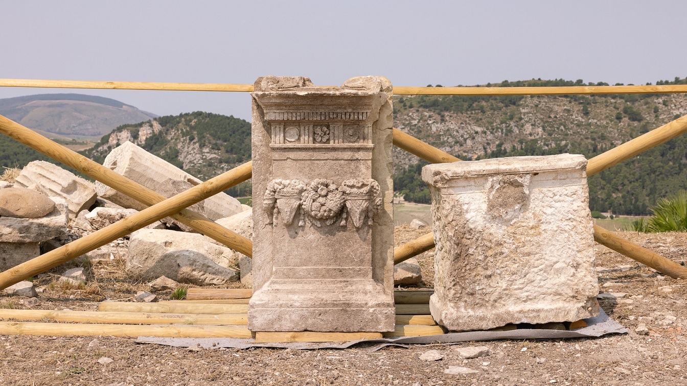 Altare di epoca ellenistica trovato a Segesta