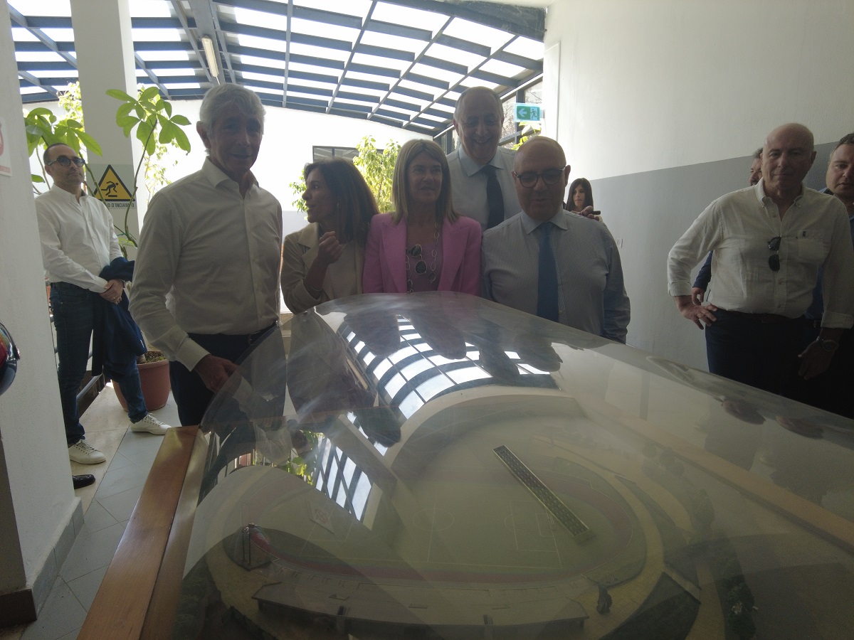 Velodromo Paolo Borsellino a Palermo, visita del ministro Abodi