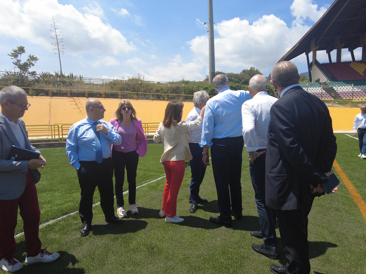Velodromo Paolo Borsellino a Palermo, visita del ministro Abodi