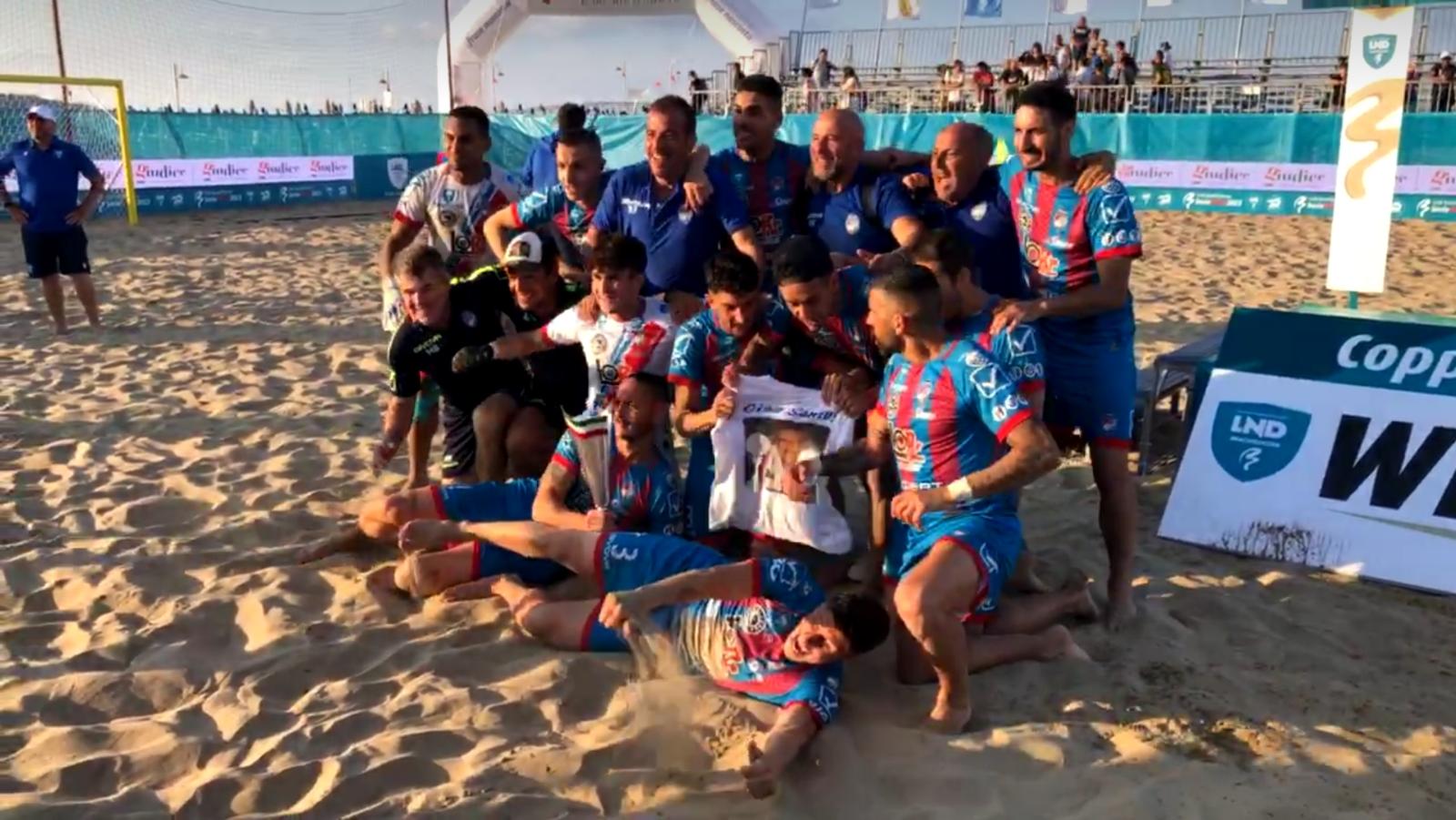 Catania Beach Soccer, vittoria in Coppa Italia