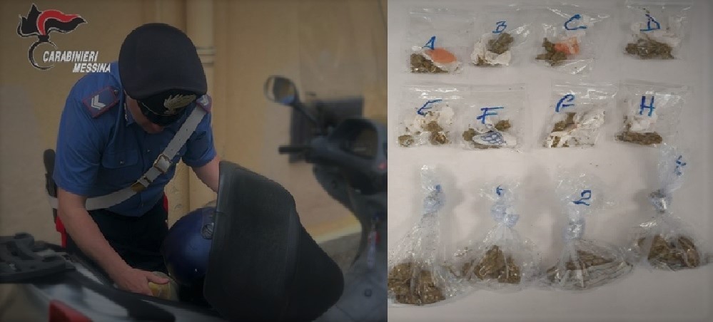 Droga nel sellino del vecchio scooter parcheggiato vicino all’Università: un arresto