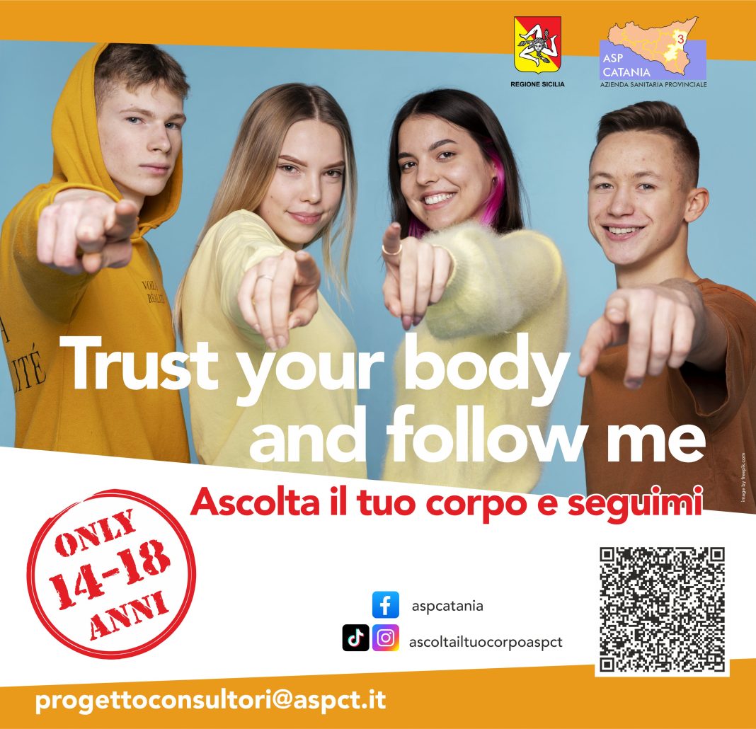 Asp Catania, parte progetto “Ascolta il tuo corpo e seguimi” rivolto ai giovani