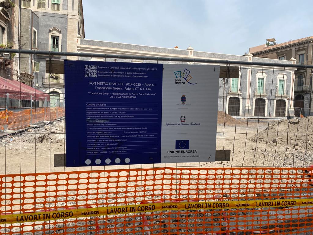 Catania, piazza Cardinale Pappalardo: ritrovamenti archeologici non fermano riqualificazione